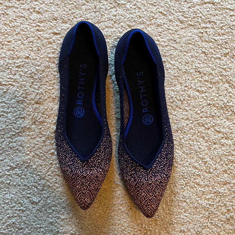 Rothy’s midnight metallic points